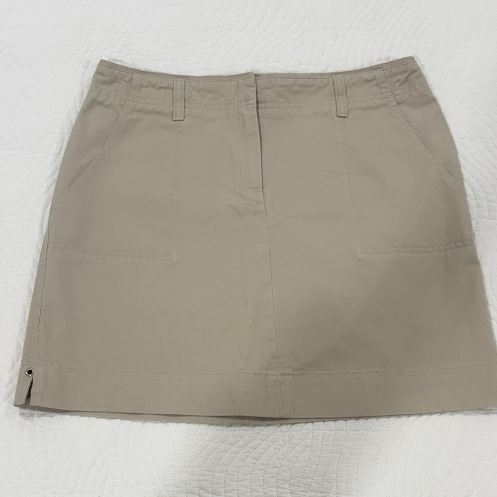 Halogen Classic A-Line Tan Skirt